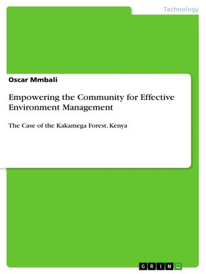 cover image of Empowering the Community for Effective Environment Management